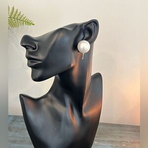 Classic Gold-Tone Clip-On Pearl Earrings